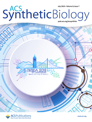 Cover of ACS Synthetic Biology, featuring study using the protocol.