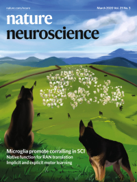 Cover of Nature Neuroscience, featuring study using the protocol.