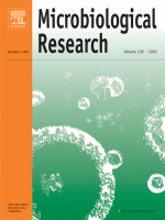 Cover of Microbiological Research, featuring study using the protocol.