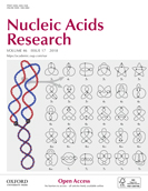Cover of Nucleic Acids Research, featuring study using the protocol.