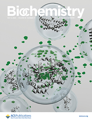 Cover of Biochemistry, featuring study using the protocol.
