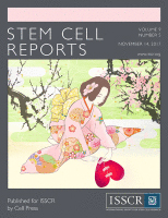 Cover of Stem Cell Reports, featuring study using the protocol.