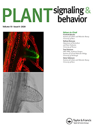Cover of Plant Signaling & Behavior, featuring study using the protocol.