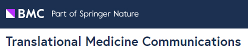 Cover of Translational Medicine Communications, featuring study using the protocol.