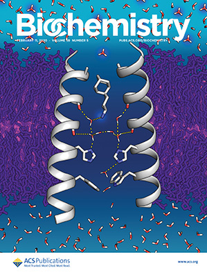 Cover of Biochemistry, featuring study using the protocol.