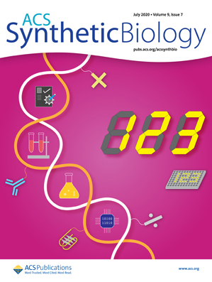 Cover of ACS Synthetic Biology, featuring study using the protocol.