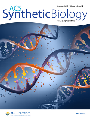 Cover of ACS Synthetic Biology, featuring study using the protocol.
