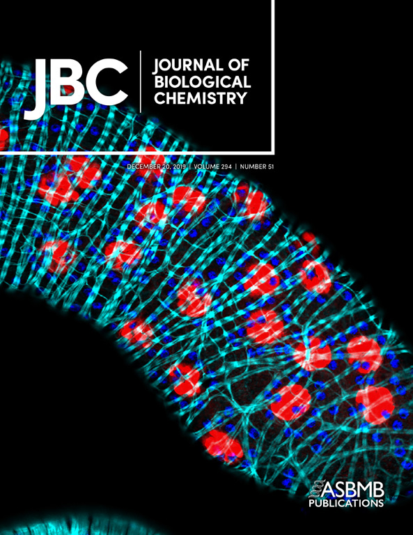 Cover of The Journal of Biological Chemistry, featuring study using the protocol.