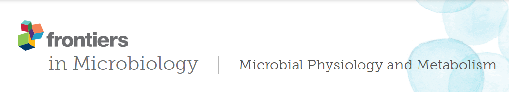 Cover of Frontiers in Microbiology, featuring study using the protocol.