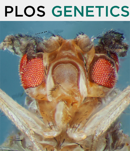 Cover of PLOS Genetics, featuring study using the protocol.