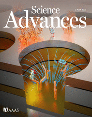 Cover of Science Advances, featuring study using the protocol.