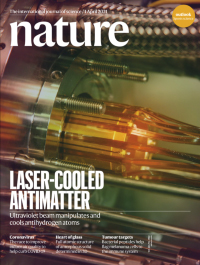Cover of Nature, featuring study using the protocol.