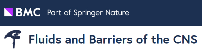 Cover of Fluids and Barriers of the CNS volume, featuring study using the protocol.