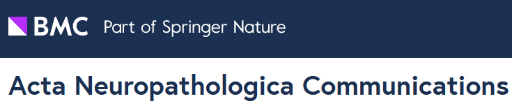 Cover of Acta neuropathologica communications, featuring study using the protocol.