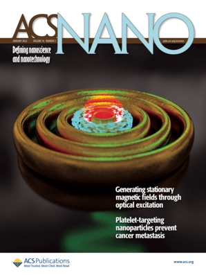 Cover of ACS Nano, featuring study using the protocol.