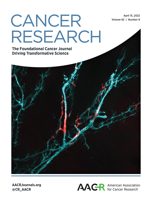 Cover of Cancer Research, featuring study using the protocol.