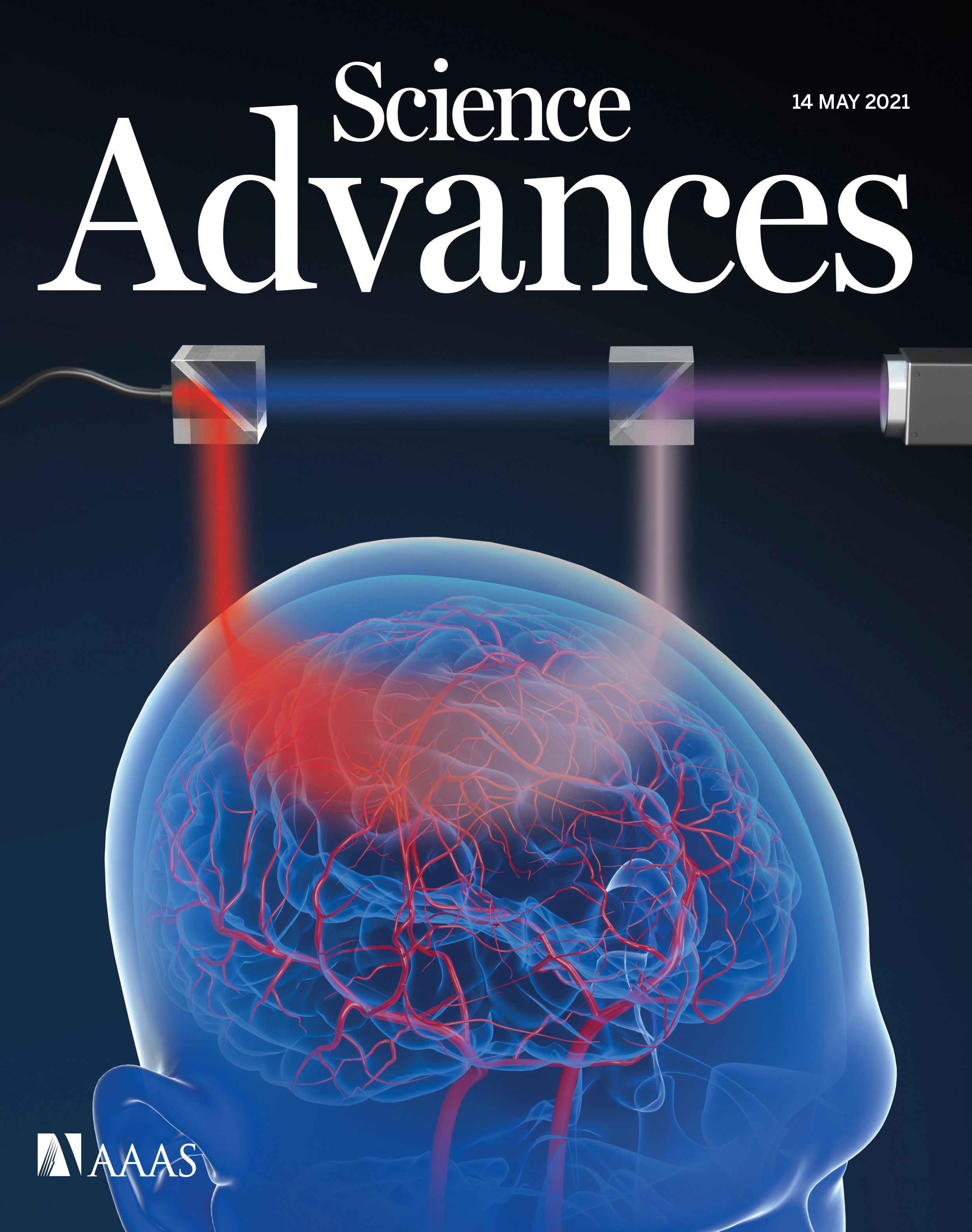 Cover of Science Advances, featuring study using the protocol.