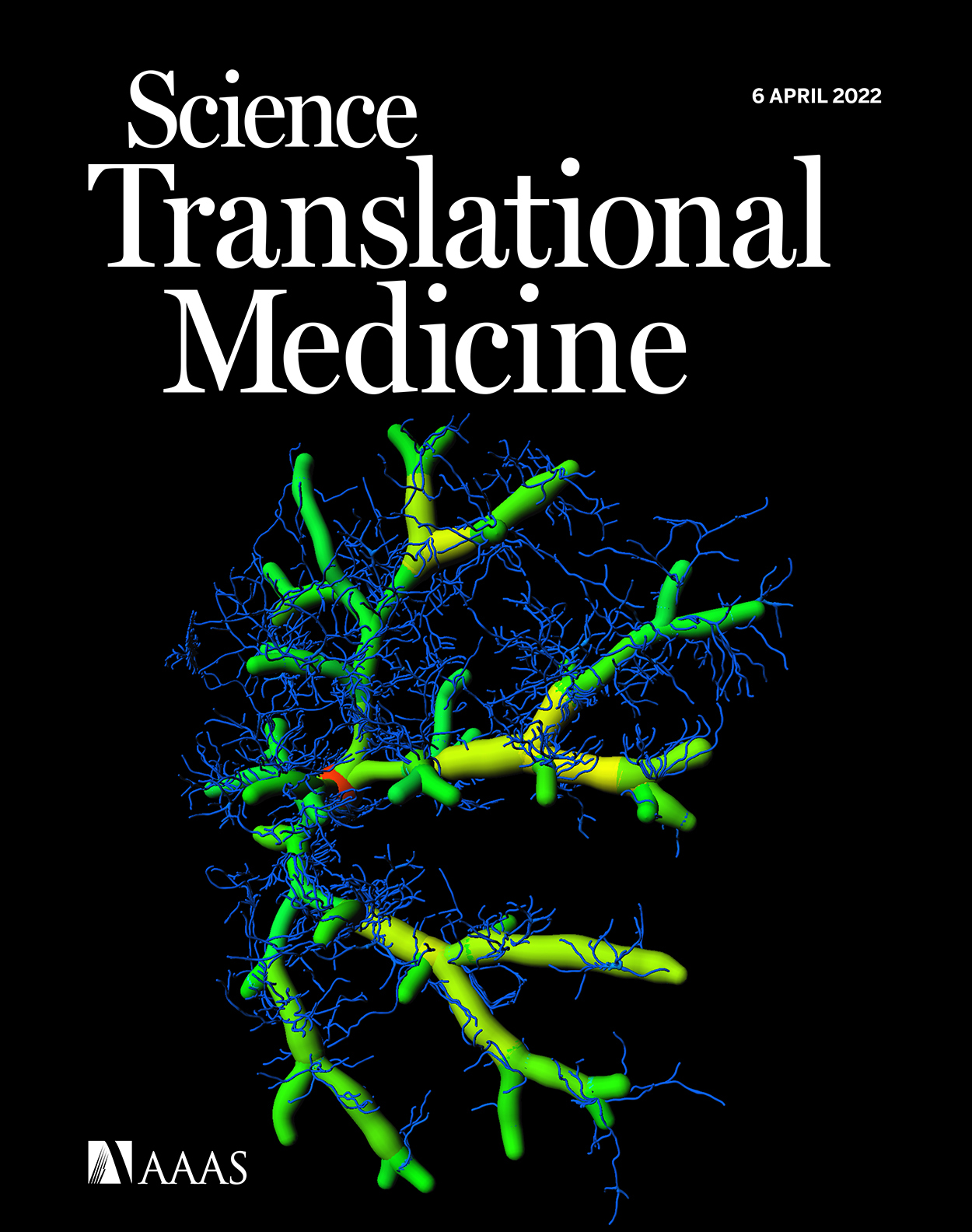 Cover of Science Translational Medicine, featuring study using the protocol.