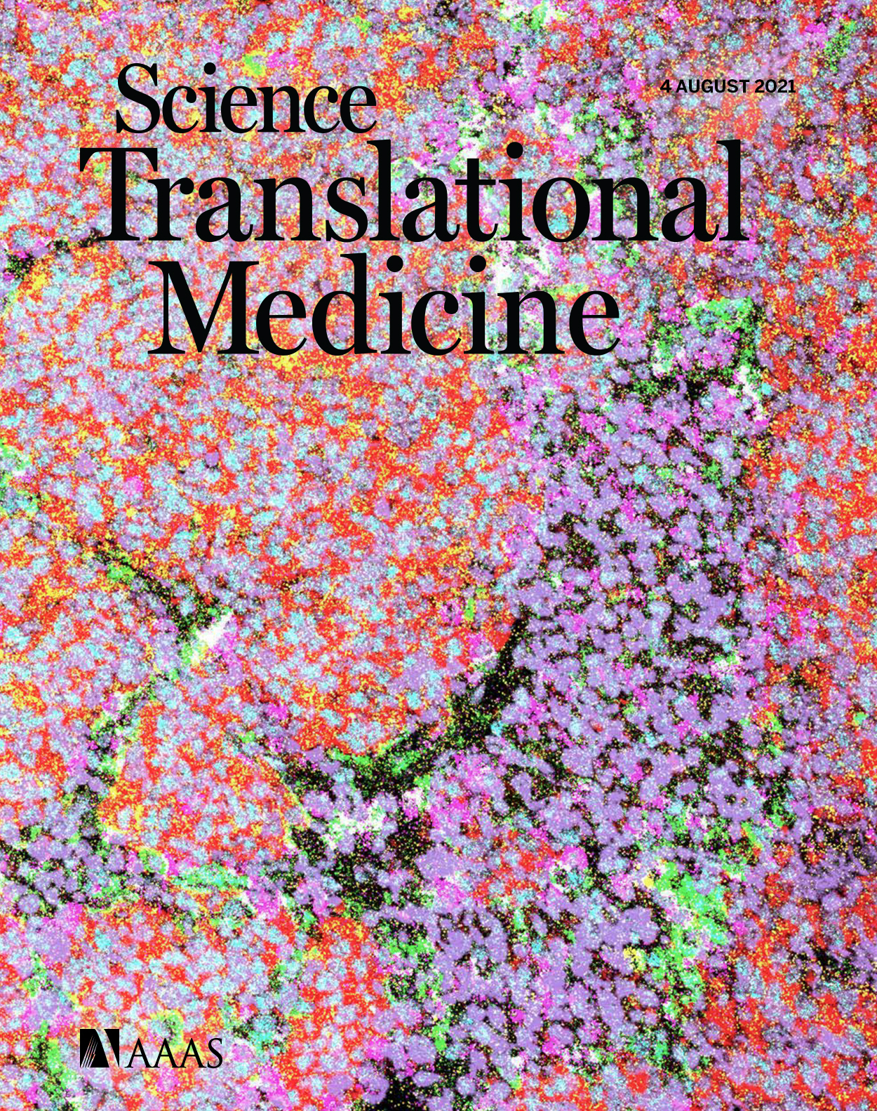 Cover of Science Translational Medicine, featuring study using the protocol.