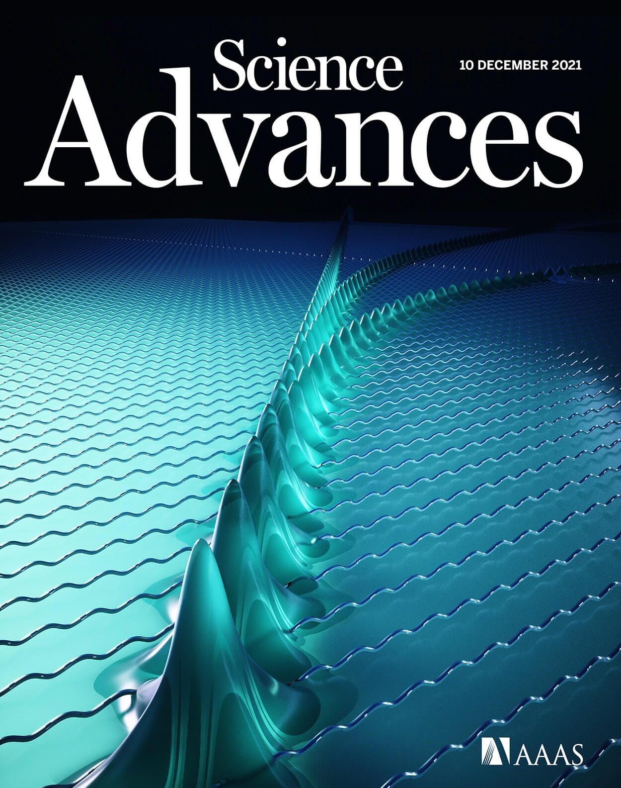 Cover of Science Advances, featuring study using the protocol.
