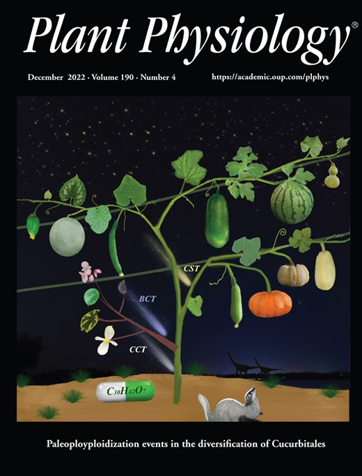 Cover of Plant Physiology, featuring study using the protocol.