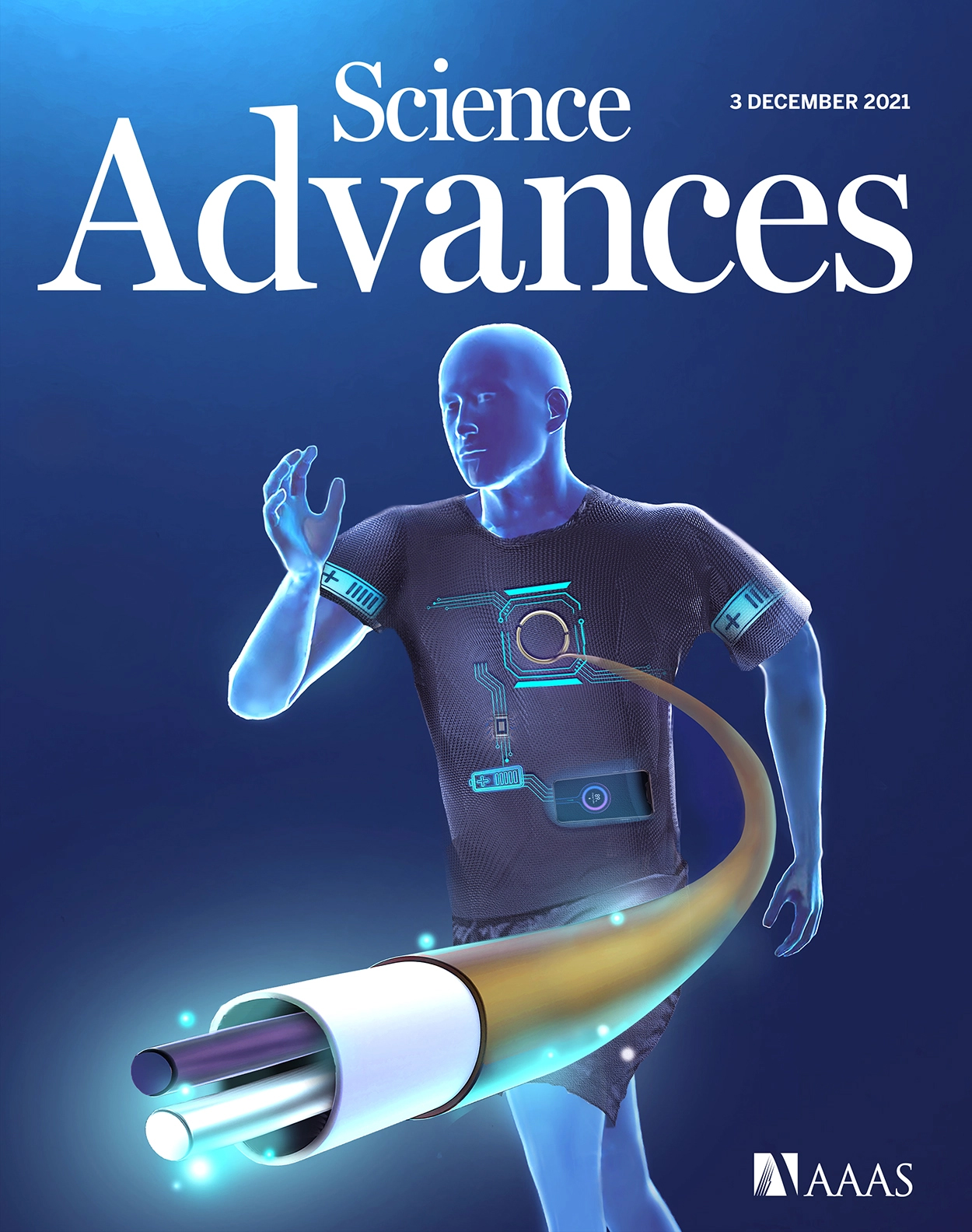 Cover of Science Advances, featuring study using the protocol.