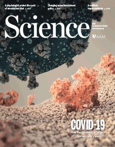 Cover of Science, featuring study using the protocol.