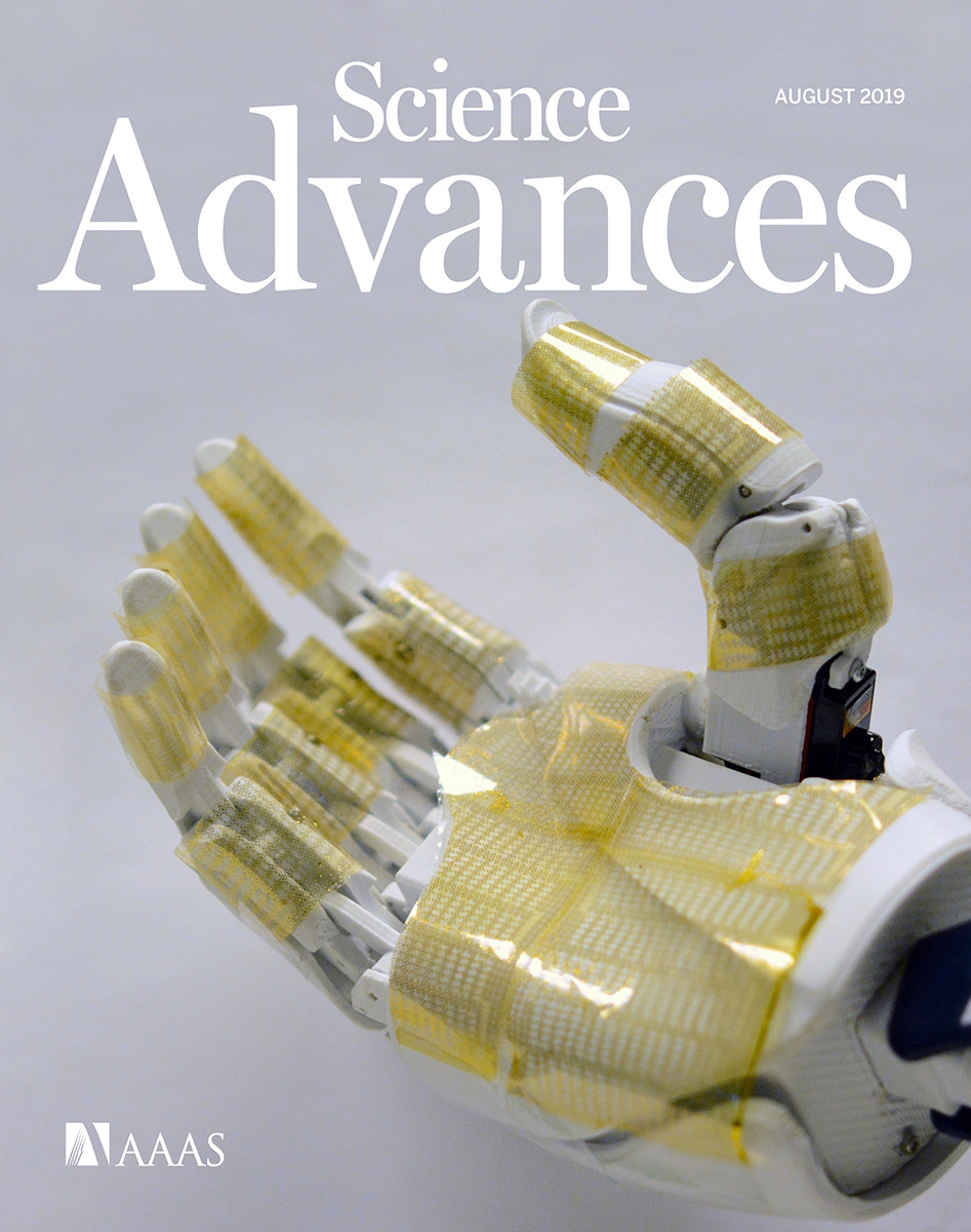 Cover of Science Advances, featuring study using the protocol.