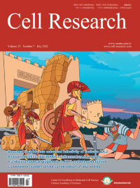 Cover of Cell Research, featuring study using the protocol.