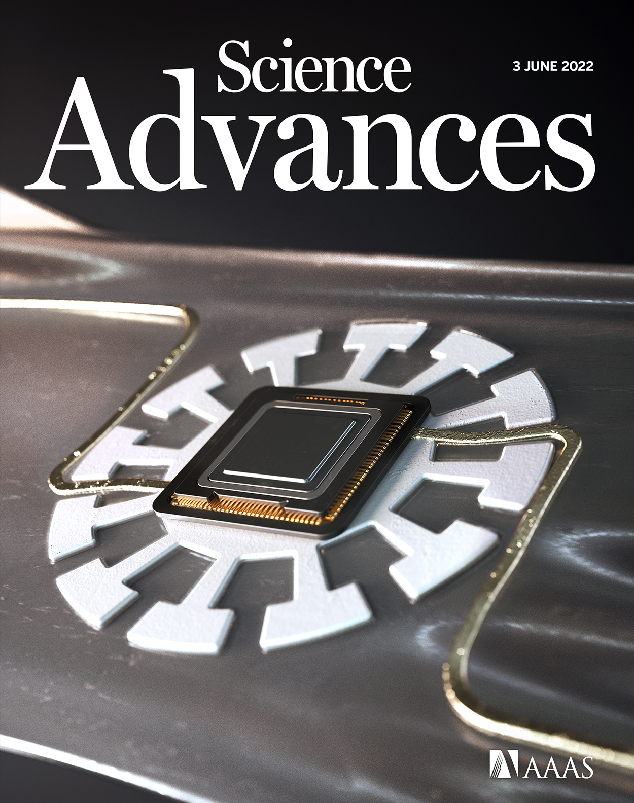 Cover of Science Advances, featuring study using the protocol.