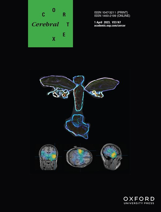 Cover of Cerebral Cortex, featuring study using the protocol.