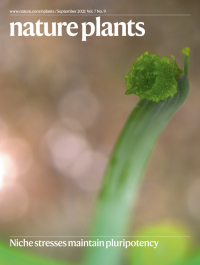 Cover of Nature Plants, featuring study using the protocol.