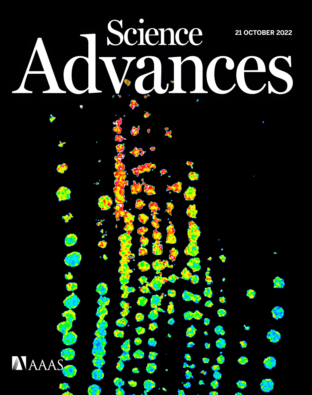 Cover of Science Advances, featuring study using the protocol.