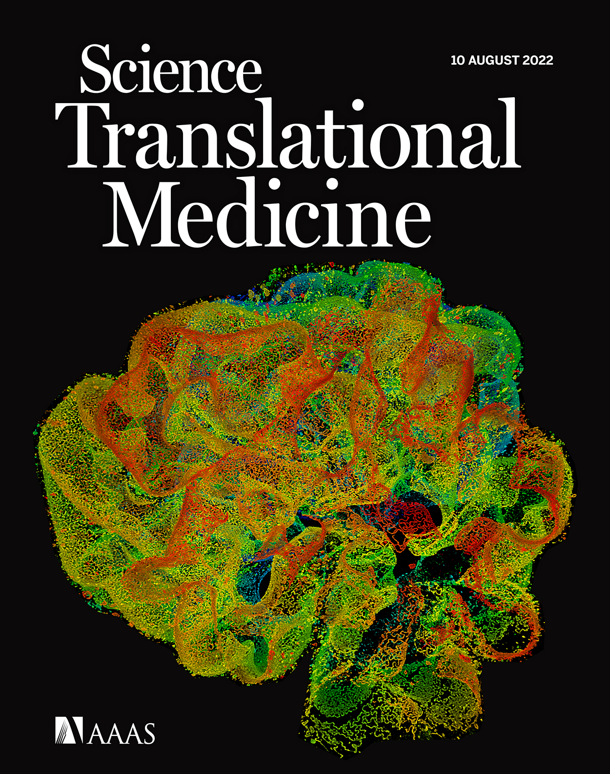 Cover of Science Translational Medicine, featuring study using the protocol.