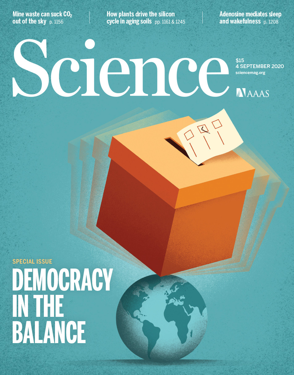 Cover of Science, featuring study using the protocol.