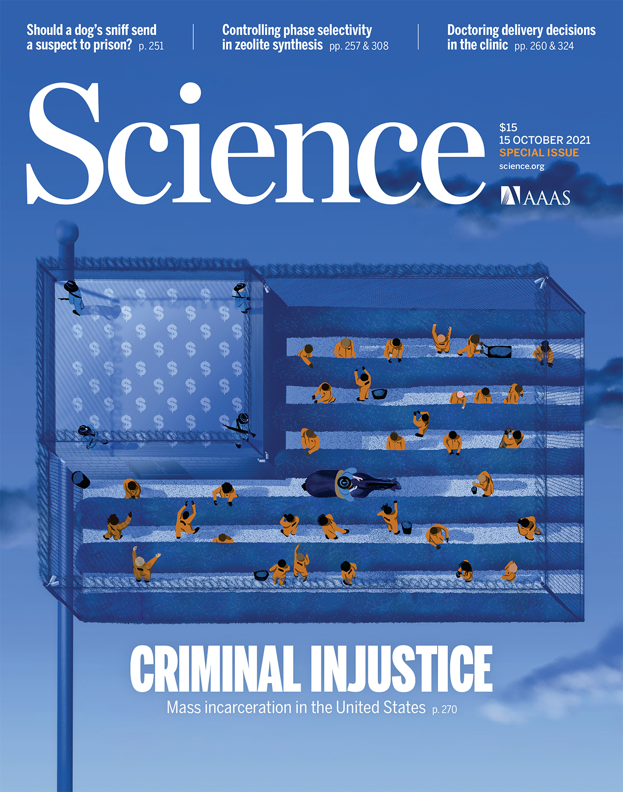 Cover of Science, featuring study using the protocol.