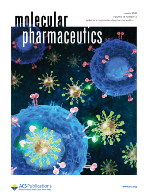 Cover of Molecular Pharmaceutics, featuring study using the protocol.