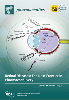 Cover of Pharmaceutics, featuring study using the protocol.
