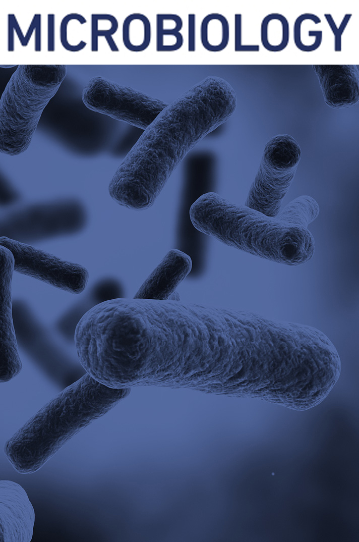 Cover of Microbiology, featuring study using the protocol.