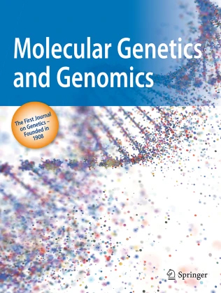 Cover of Molecular Genetics and Genomics, featuring study using the protocol.