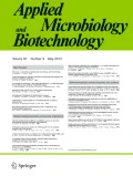 Cover of Applied Microbiology and Biotechnology, featuring study using the protocol.