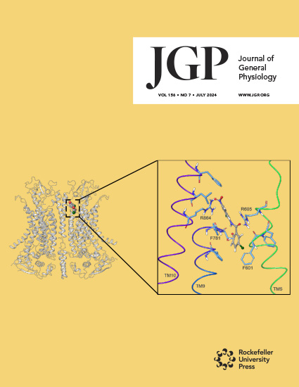 Cover of Journal of General Physiology, featuring study using the protocol.
