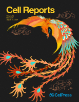 Cover of Cell Reports, featuring study using the protocol.