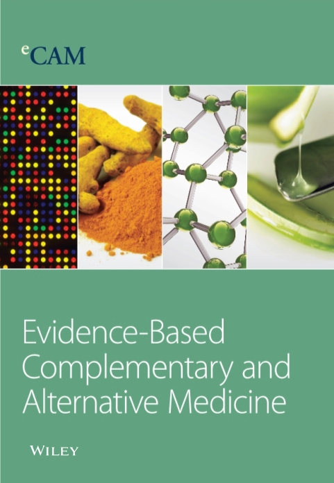 Cover of Evidence-Based Complementary and Alternative Medicine, featuring study using the protocol.