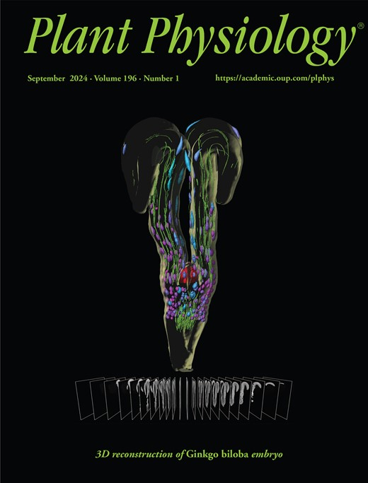 Cover of Plant Physiology, featuring study using the protocol.