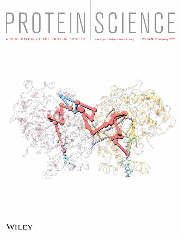 Cover of Protein Science, featuring study using the protocol.