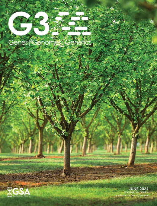 Cover of G3: GENES, GENOMES, GENETICS, featuring study using the protocol.