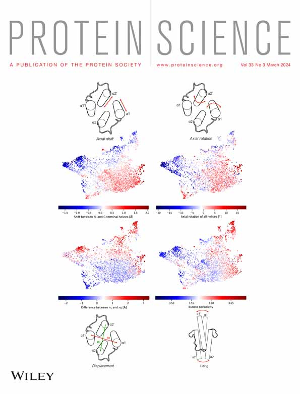 Cover of Protein Science, featuring study using the protocol.