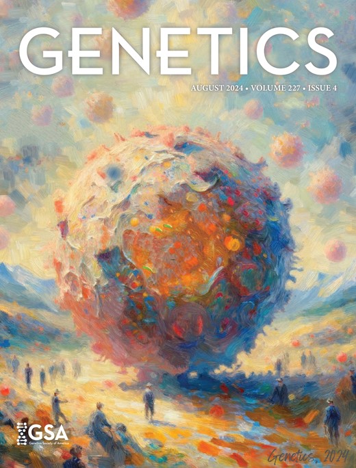Cover of Genetics, featuring study using the protocol.