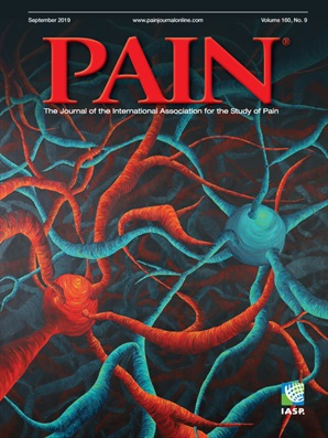 Cover of Pain, featuring study using the protocol.
